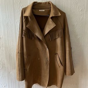 Faux suede jacket